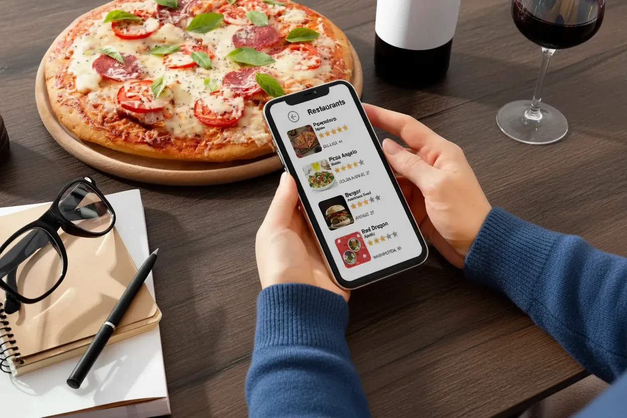 Website and mobile app ordering